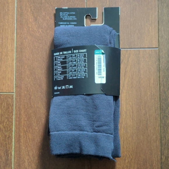 NWT Simons Grey Cotton Tights - Picture 2 of 5
